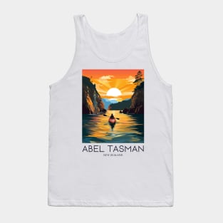 A Pop Art Travel Print of Abel Tasman National Park - New Zealand Tank Top